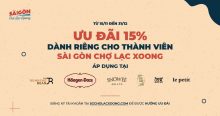 Giảm 15% tất cả các thương hiệu thuộc Inn Saigon