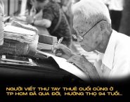 Xin tiễn biệt “Người viết thư tay thuê cuối cùng của Việt Nam”